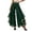Green, variant on Fgnfyis Women's Wide Leg Pants Elegant High Waist Layered Chiffon Spliced Piping Casual Trousers Womens Palazzo Pants Coffee XXXL