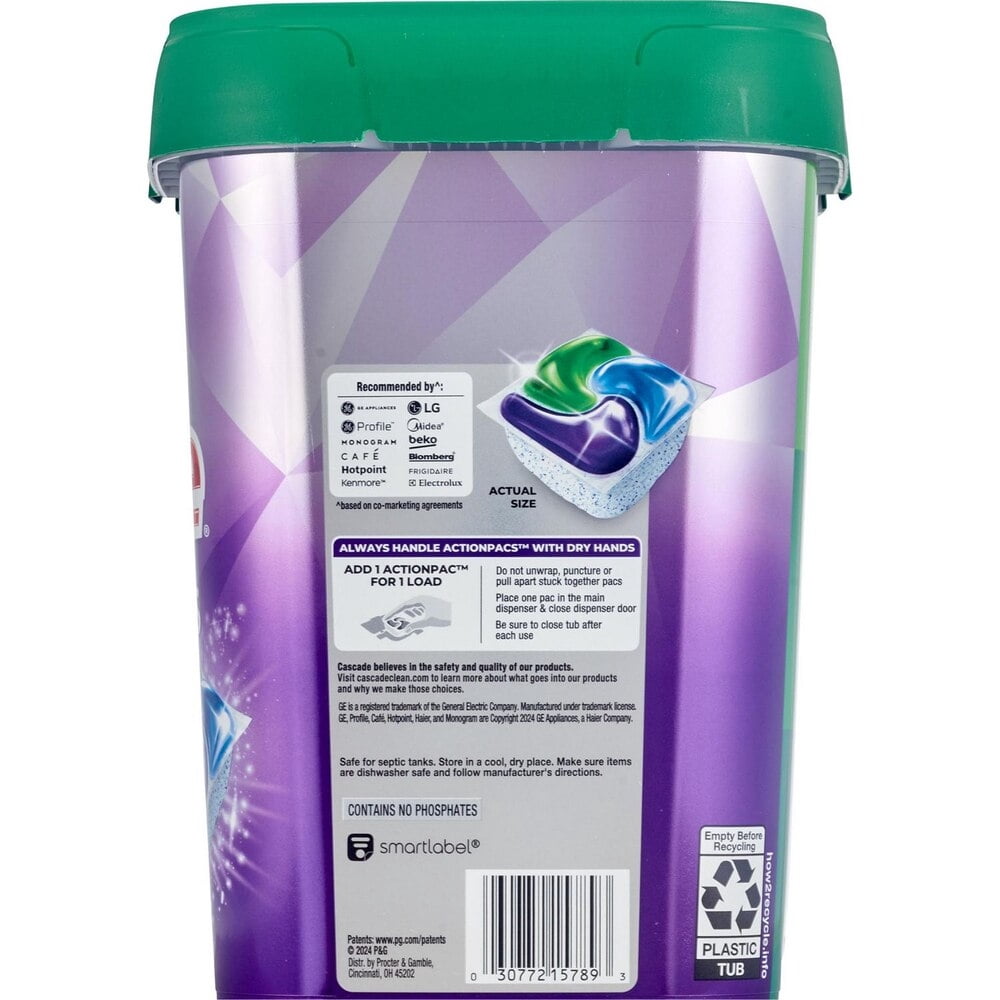 Fresh Platinum Plus ActionPacs Dishwasher Detergent, Fresh Scent, 47 ct