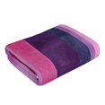 thumbnail image 4 of Polyester Long Towel Multi-Size Water Absorption Good Bright Fluffy Soft For Bathroom Swimming Pool Beach Outdoor Travel Mediumvioletred Stripe_4, 4 of 8