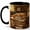 Black, variant on Sleeping Cat Book Lover Coffee Mug, Cozy Library Cat and Books Design, 11 oz Ceramic Cup
