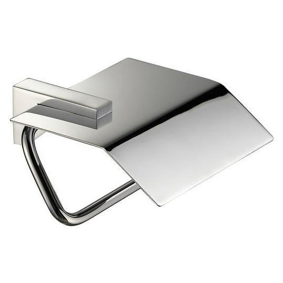 Cristal Paper Holder With Shelf Chrome