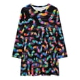 thumbnail image 2 of Candyland Experiment Loose Dress Evening Dress Summer Dresses for Women Luxury Dress Long Sleeved Dress, 2 of 4