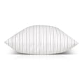 thumbnail image 4 of Better Homes & Gardens Feather Filled Woven Dashed Stripe Decorative Throw Pillows, 20"x20", Taupe, 2 Pack, 4 of 4