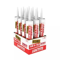 Polyseamseal Tub and Tile 10 oz. White Latex Caulk Sealant (12-pack)