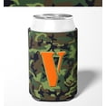 thumbnail image 2 of Letter V Monogram - Camo Green Can or Bottle Hugger, 2 of 5