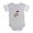 Heather Gray, variant on CafePress - Bulldog Santa - Cute Infant Baby Football Bodysuit