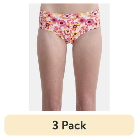 (3 pack) No Boundaries Micro Hipster Panty with Lace  Womens and Womens Plus