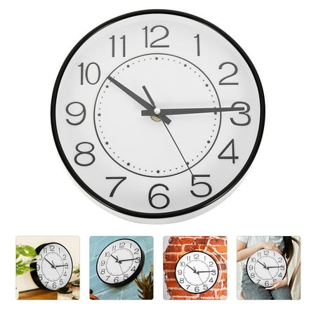 Zcyifa wall clock Stylish Plastic Hanging Clock Decor Living Room Glass Wall Wall-mounted Decor