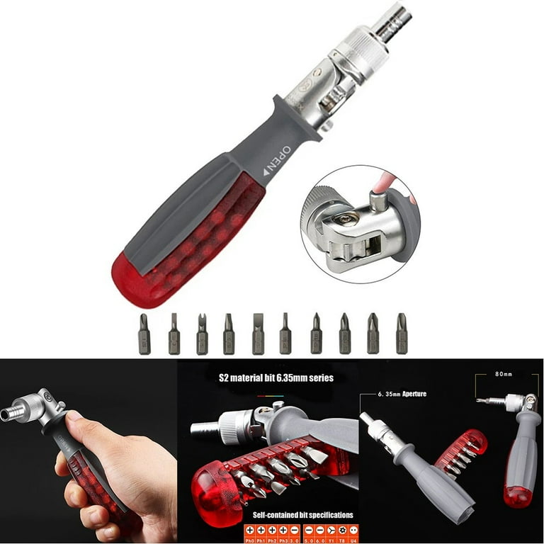 10 in 1 MultiAngle Ratchet Screwdriver MultiAngle Ratchet