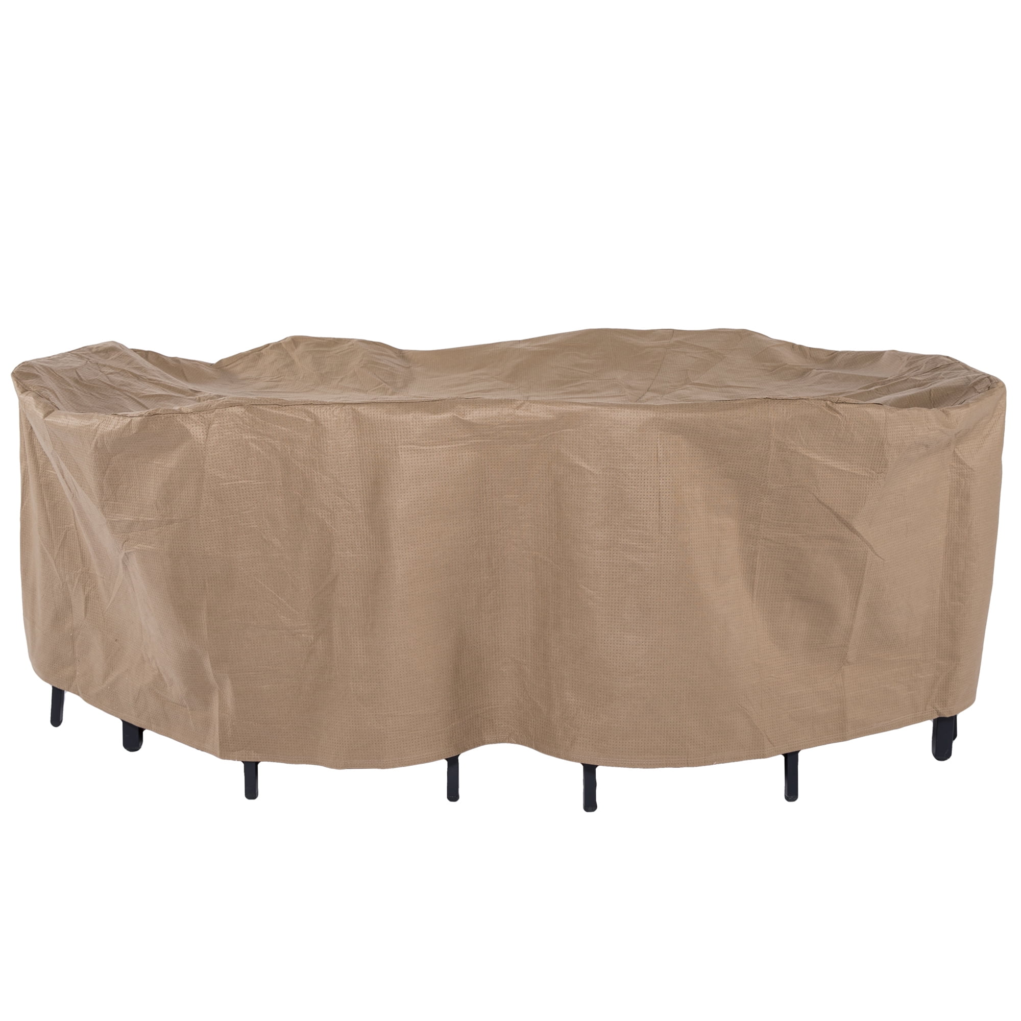 Duck Covers Essential Rectangle/Oval Patio Table with Chairs Cover 96-Inch 