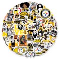 thumbnail image 2 of Pegatinas Steelers Rugby, vinilo impermeable, anime, 50 unidades, 2 of 5
