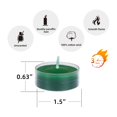 thumbnail image 4 of Zest Candle Bougies Chauffe-Plat 50 Pcs, Vert Chasseur, 4 of 4