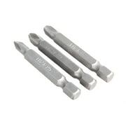 Hyper Tough 3-Pack, 2 inch Phillips Screwdriver Bits AU85040K, Phillips sizes, Ph1, Ph2 and Ph3