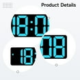 thumbnail image 5 of LED Alarm Clocks, Modern Minimalist Style, Battery and Plug-in, Large Display, Mirror Reflective Design, Versatile Digital Screen, Ideal for Homes and Offices, 5 of 5