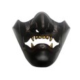 thumbnail image 1 of Máscara de media cara para cosplay de Halloween, máscara de fantasma, juego de cosplay de Halloween, máscara de fantasma, personaje del juego, máscara de cara de fantasma, artesanía superior, 1 of 5