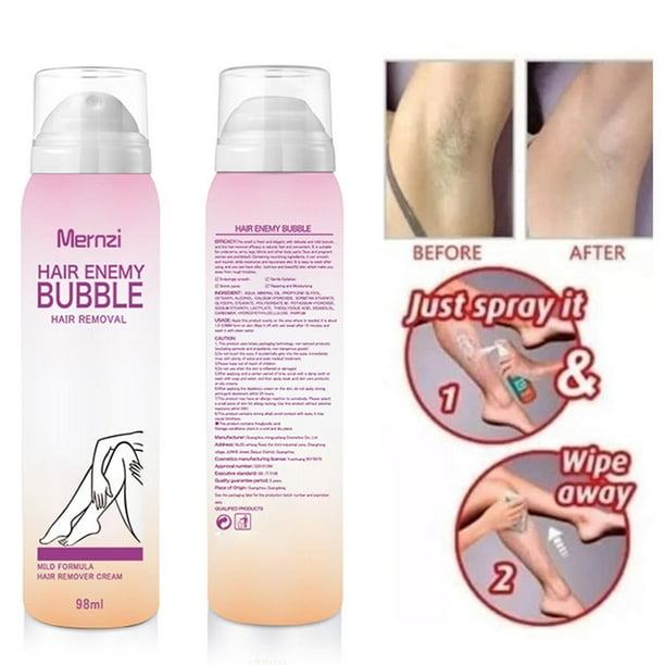Hair Enemy Hair Removal Bubble Hair Remover Spray for Body Leg Arm