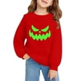 thumbnail image 5 of Mercatoo Boys Girls Pullover Halloween Crewneck Long Sleeve Pumpkin Graphic Printed Sweatshirt Loose Warm Tops, 5 of 8