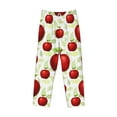 thumbnail image 4 of Goofa Fruit Apples Printed Soft Pajama Pants for Men, Wide Leg Comfy Casual Lounge Yoga Pants-Small, 4 of 9