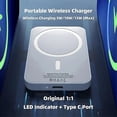 thumbnail image 2 of 30000mAh Portable Wireless Charger Macsafe Auxiliary Spare External Magnetic Battery Pack Power Bank For iPhone 14 13 12 Pro MaxGift, 2 of 5