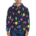 thumbnail image 2 of Bingfone Colored Balloons Men'S Drawstring Hoodie Long Sleeve Pocket Sweatshirts-Medium, 2 of 9