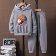 thumbnail image 2 of LUOGENLI Boys Suits Size 16 Blue Toddler Boys Girls Winter Christmas Long Sleeve Cartoon Prints Hoodie Tops Pants 2Pcs Outfits Clothes Set Boys Suits Size 6T 7T Boys Suits Size 10Y 5-6 Years, 2 of 4