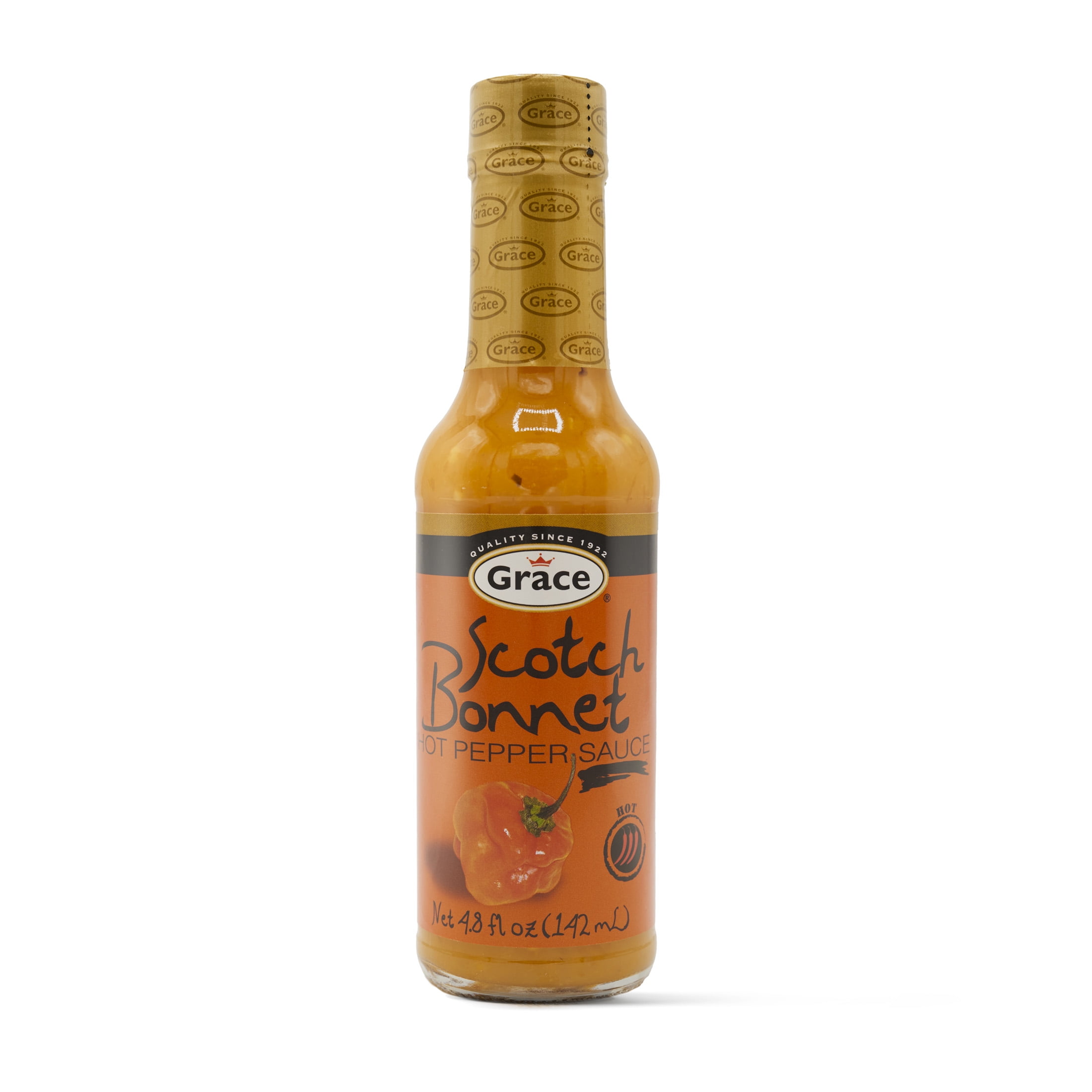 (4 pack) Grace Hot Pepper Sauce, 4.8 oz