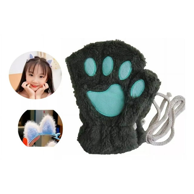 Guantes Garrita Gato Orejitas Kawaii Gatito
