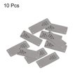 thumbnail image 3 of 10uds Etiqueta Cosido Relieve Mano Hecho PU Cuero Adorno para Jeans Bolsos Zapatos Sombrero Gris, 3 of 8