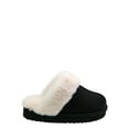 thumbnail image 2 of Wonder Nation Girls Scuff Slippers With Faux Fur Trim, 2 of 5