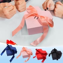 Nkmbld Valentine's Day Gift Box Double Open Door Ribbon Bow Heart-Shaped Gifts Box for Birthday, Wedding, Anniversary, Valentine's Day, Gifts for Her