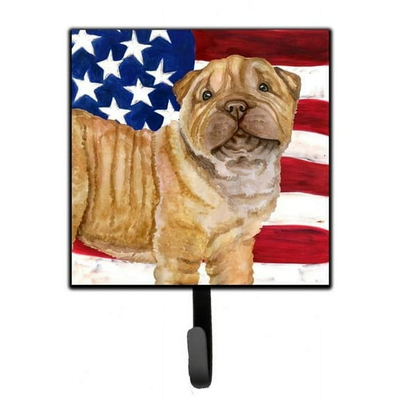 Shar Pei Puppy Patriotic Leash or Key Holder