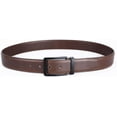 thumbnail image 4 of Men's Dress Belt Black Leather Belts for Jeans, 4 of 6