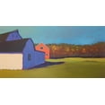 thumbnail image 2 of Young, Carol 14x9 Black Ornate Wood Framed with Double Matting Museum Art Print Titled - Primary Barns VIII, 2 of 4