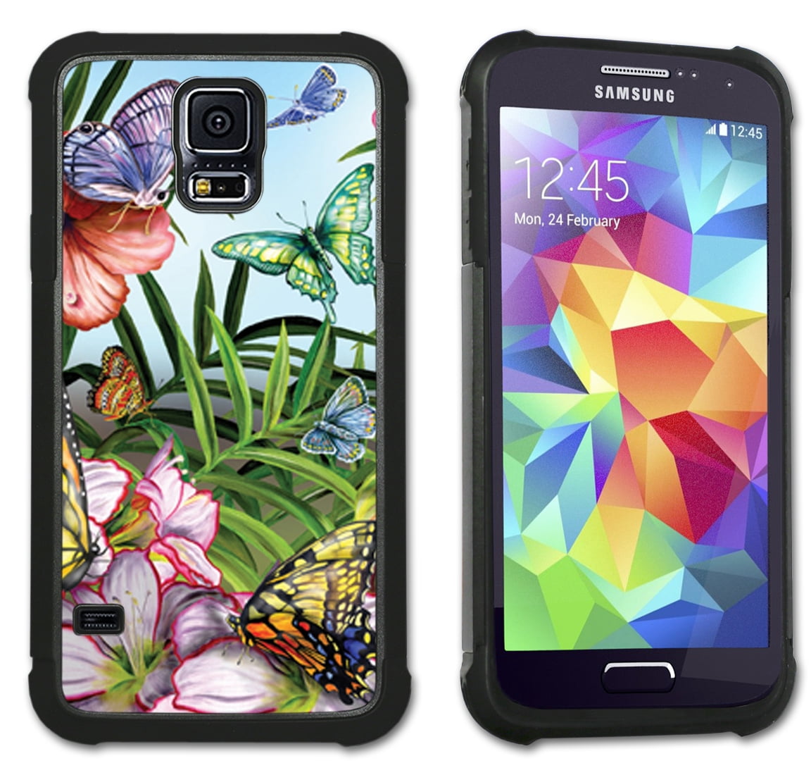 Blue Butterfly Maximum Protection Case / Cell Phone Cover with