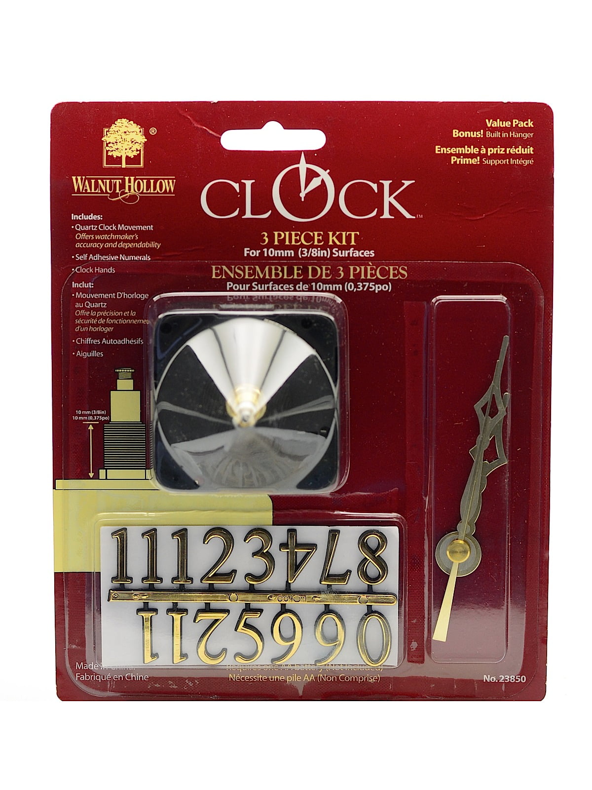 Takane Quartz Pendulum Clock Movement Hanger 5-pack 