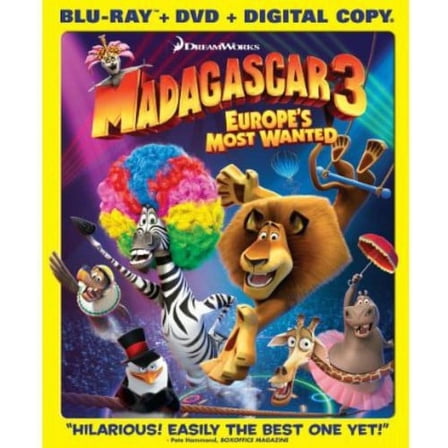 Madagascar 3: Europe's Most Wanted (Blu-ray   DVD)