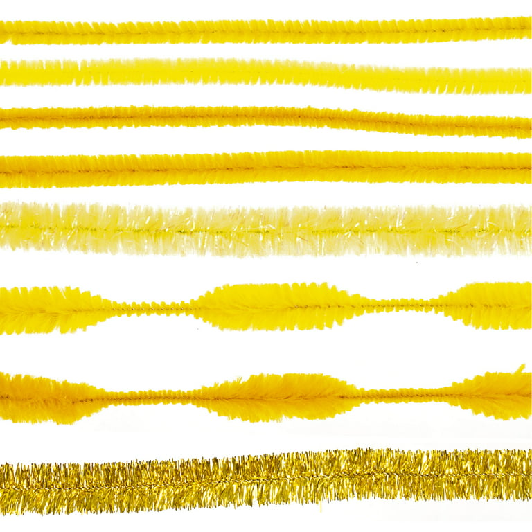Colorations Pipe Cleaners, Yellow - Pack of 100