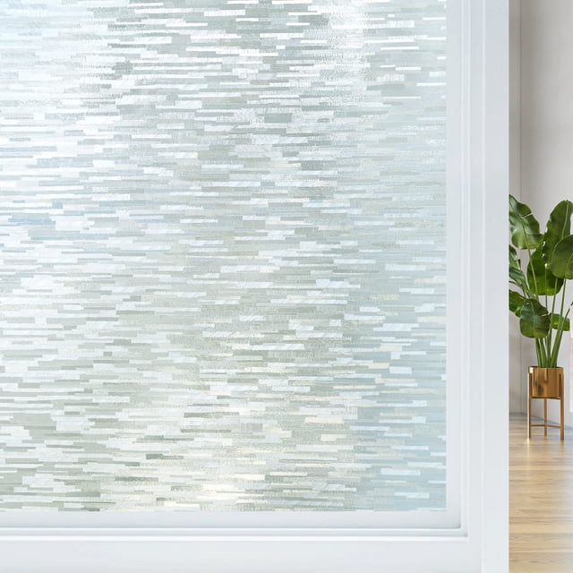 Lámina de privacidad para ventanas Haton, cristal esmerilado, 17,5 x 157,4 cm