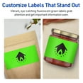 thumbnail image 4 of Avery Printable Rectangle Labels, Neon Green, 4" x 5", 40ct, 4 of 11