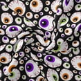 thumbnail image 3 of David Textiles 1-Yard Cotton Halloween Eyeballs Precut Fabric, Black, 3 of 6