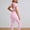 Pink, variant on Womens Workout Sets for Women Open Back Seamless Gym Sets Pilates Crop Top and Scrunch Booty Gym Leggings
