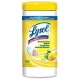 thumbnail image 1 of Lysol Disinfecting Surface Wipes, Citrus, 80 Wipes, Disinfectant, Cleaning, Sanitizing, 1 of 7