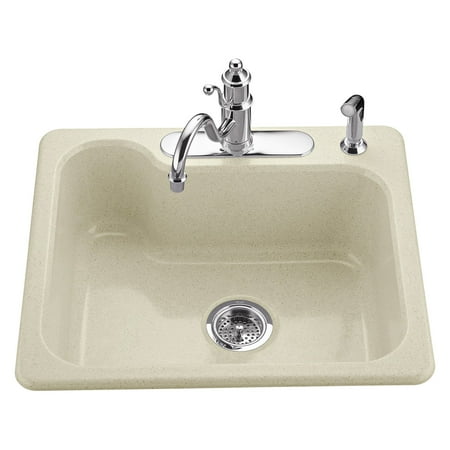 Sterling By Kohler Maxeen Sc2522sbg Single Basin Drop In Kitchen Sink