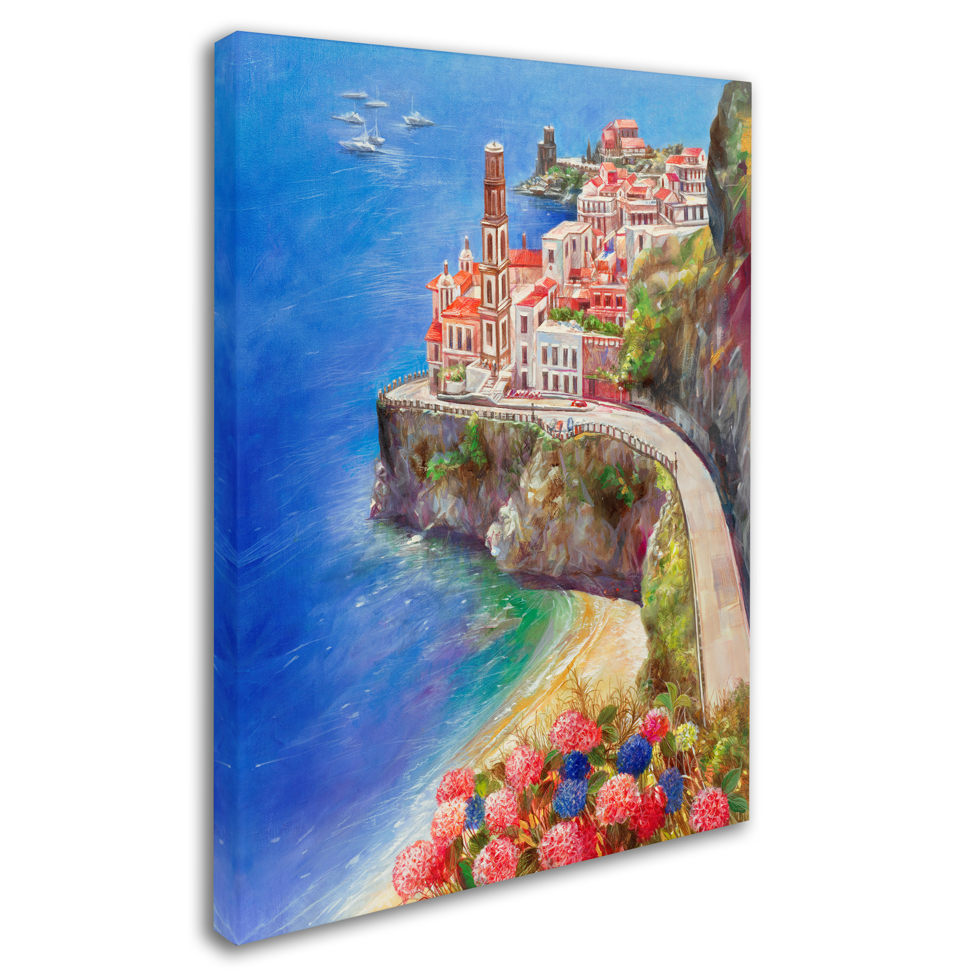 Trademark Fine Art 'Mediterranean Town II' Canvas Art by Li Bo