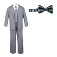 thumbnail image 2 of 6pc Baby Toddler Boy Teen Formal Party Suit w/ Satin Bow tie Medium Gray Sm-20, 2 of 4