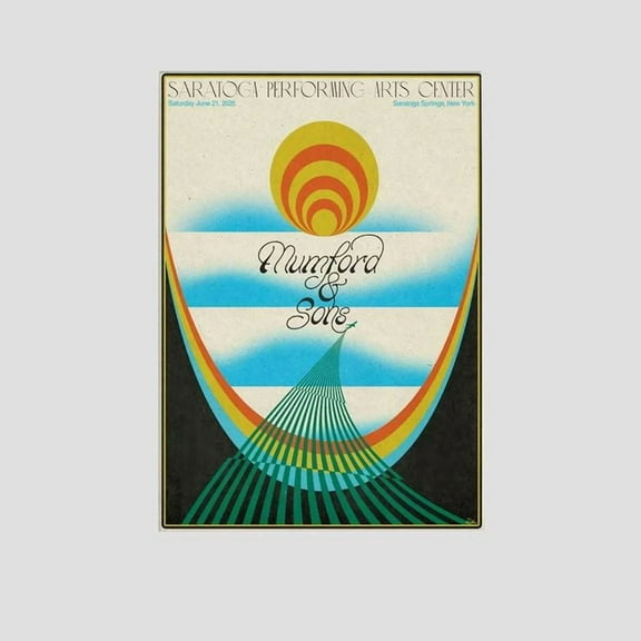 Music Poster - Mumford & Sons Tour 2025 - Vintage Style - Size 24x36 - Postora