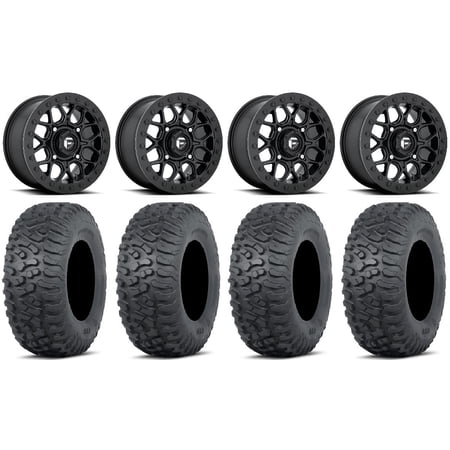 Fuel Tech Beadlock 15 Wheels Bk 32 Terra Hook Tires Can-Am Commander Maverick Renegade Outlander Defender