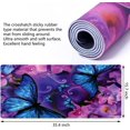 thumbnail image 3 of Extended Gaming Mouse Pad Large Desk Mat XXL 35.4x15.7in Mouse Pad Non-Slip Rubber Base Keyboard Pad Waterproof Desktop Mat for Laptop Computer Work Game Home Office-Blue Butterflies, 3 of 6