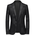 thumbnail image 5 of Chaqueta de traje informal de negocios de otoño para hombre, traje ajustado para hombre, 5 of 5