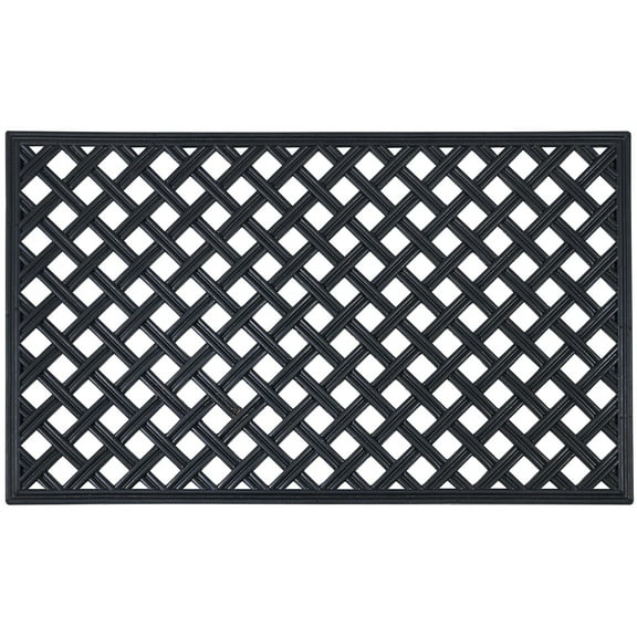 Ergode Wrought Iron Rubber Mat 18x30 - Lattice